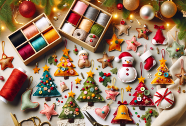 Ozdoby choinkowe z filcu dla początkujących